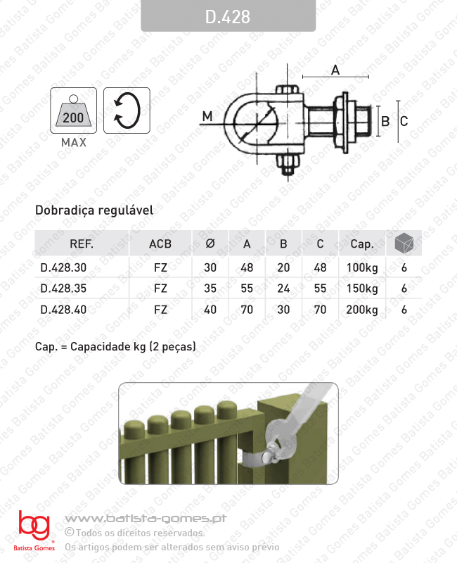Dobradi�a regul�vel - A�O